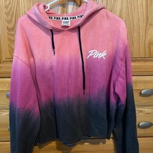 Victoria’s Secret cropped hoodie tie dye